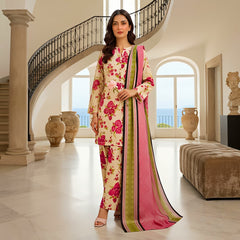 3 Pcs Lawn Unstitched Suit 137