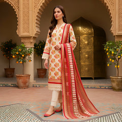 3 Pcs Lawn Unstitched Suit 139