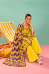 Shirt,Trouser & Dupatta Unstitched Linen 3 Piece 44