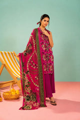 Shirt,Trouser & Dupatta Unstitched Linen 3 Piece 46