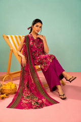 Shirt,Trouser & Dupatta Unstitched Linen 3 Piece 46