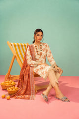 Shirt,Trouser & Dupatta Unstitched Linen 3 Piece 49