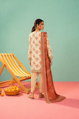 Shirt,Trouser & Dupatta Unstitched Linen 3 Piece 49