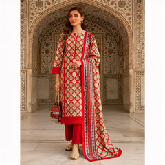 3 Pcs Lawn Unstitched Suit 150