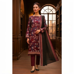 3 Pcs Lawn Unstitched Suit 155