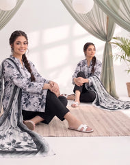 3 Pcs Lawn Unstitched Suit 104