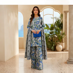 3 Pcs Lawn Unstitched Suit 169