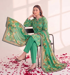 3 Pcs Lawn Unstitched Suit 105