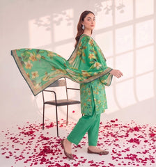 3 Pcs Lawn Unstitched Suit 105
