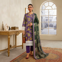3 Pcs Lawn Unstitched Suit 176