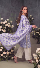 3 Pcs Lawn Unstitched Suit 107